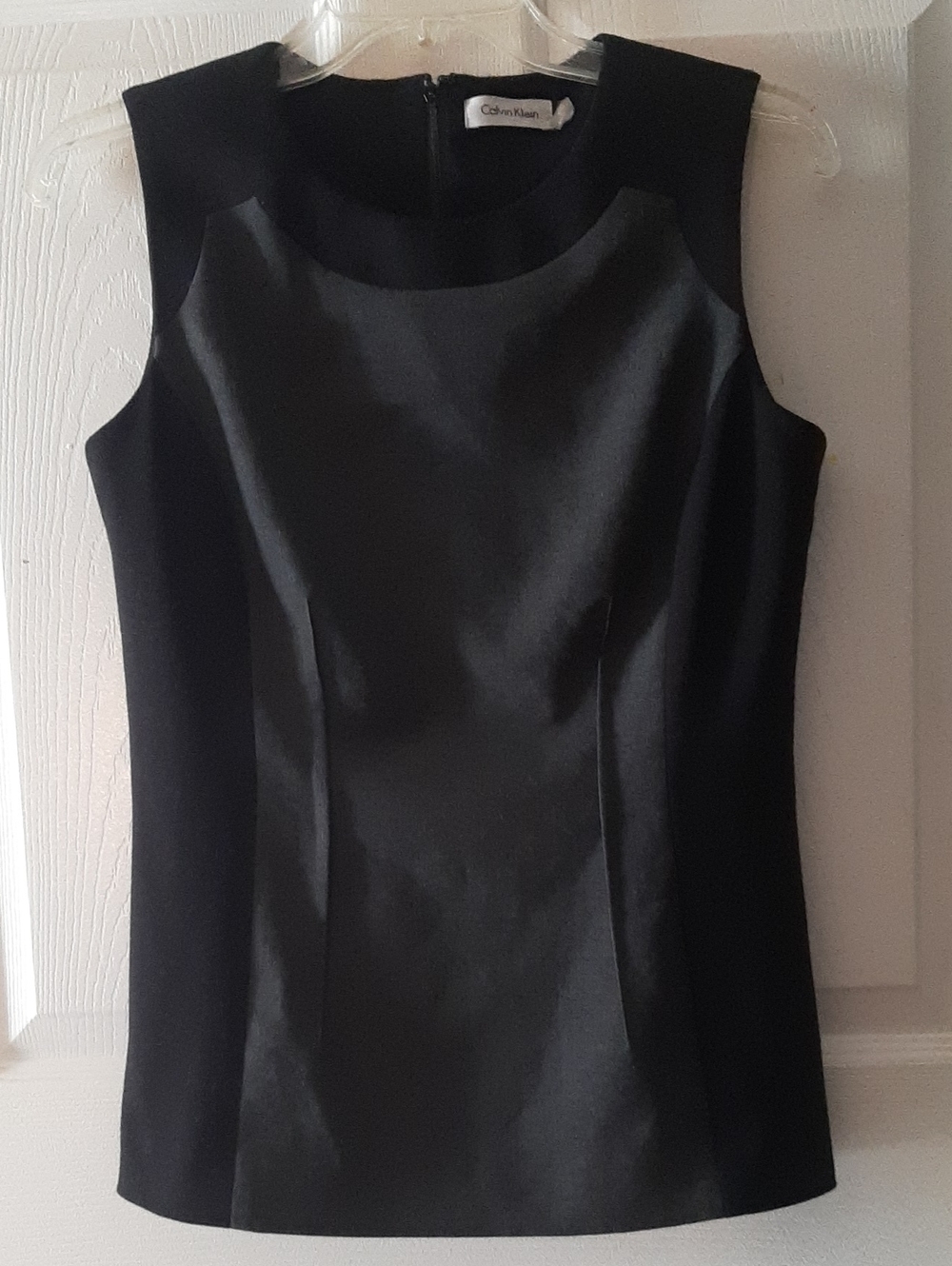 Calvin Klein Black/Gray Sleeveless Top Women's Size Small